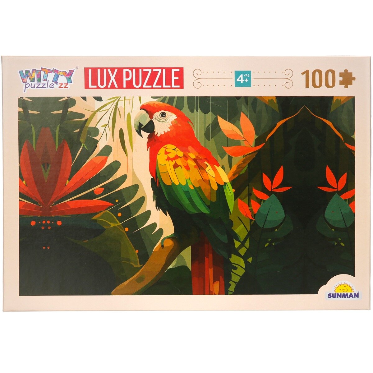Witty Puzzlezz Puzzle Luxury Papagal 100 piese