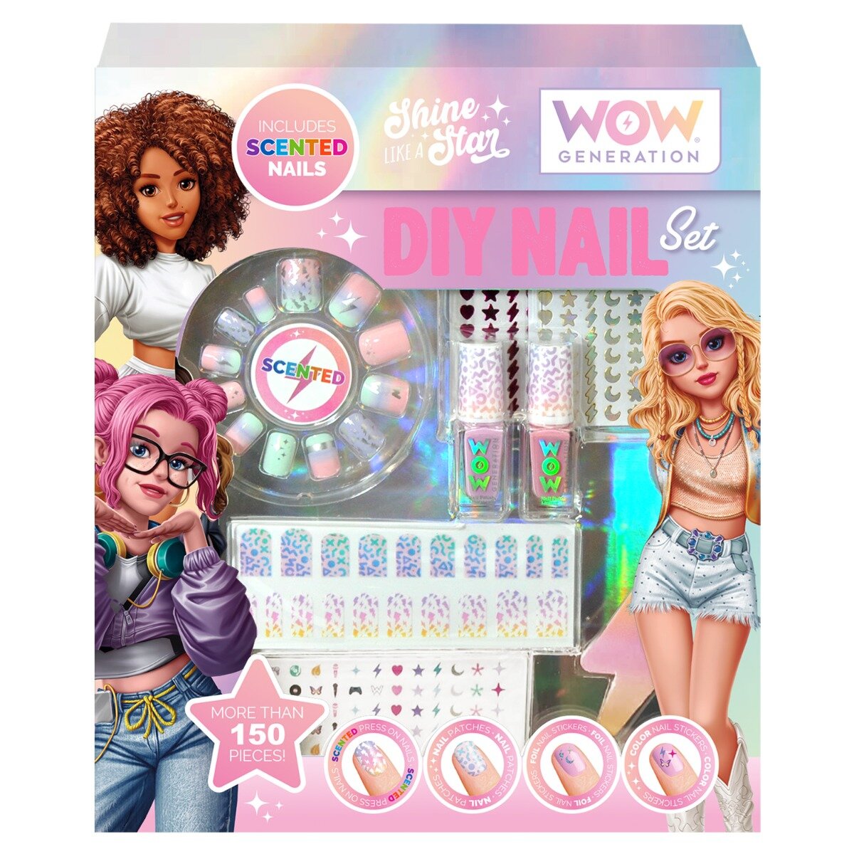 Wow Generation Set manichiura Scented Shine like a Star