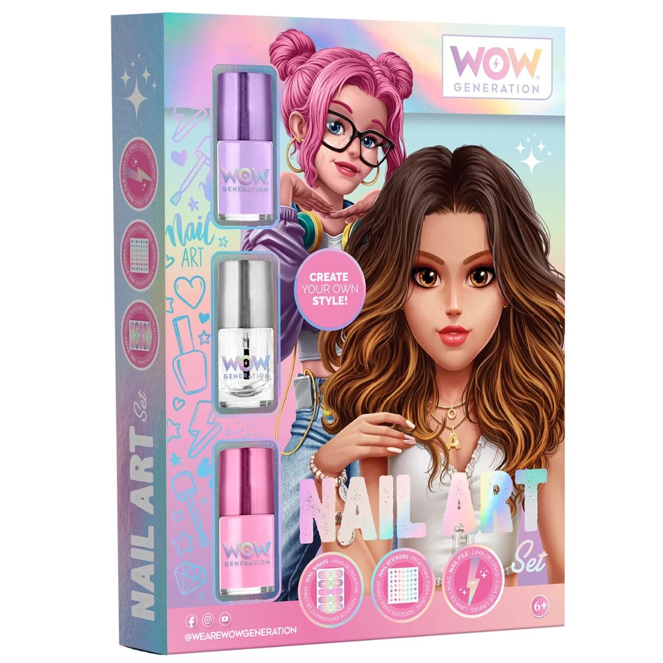 Wow Generation Set unghii cu accesorii Nail Art