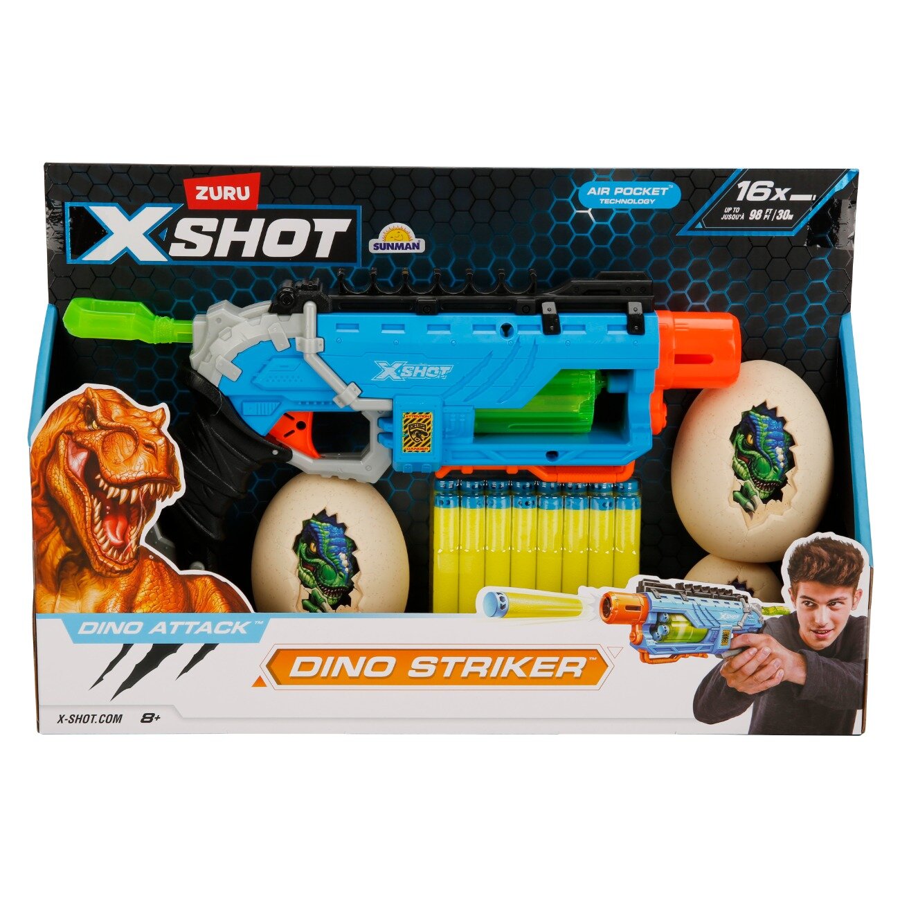 X-Shot Blaster Dino Striker 16 proiectile