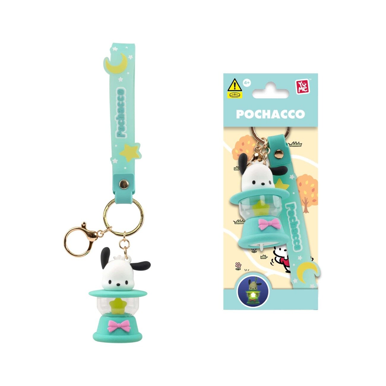 Yume Breloc cu lumini si curea Hello Kitty and Friends Camping Lamp Series Pocaccho