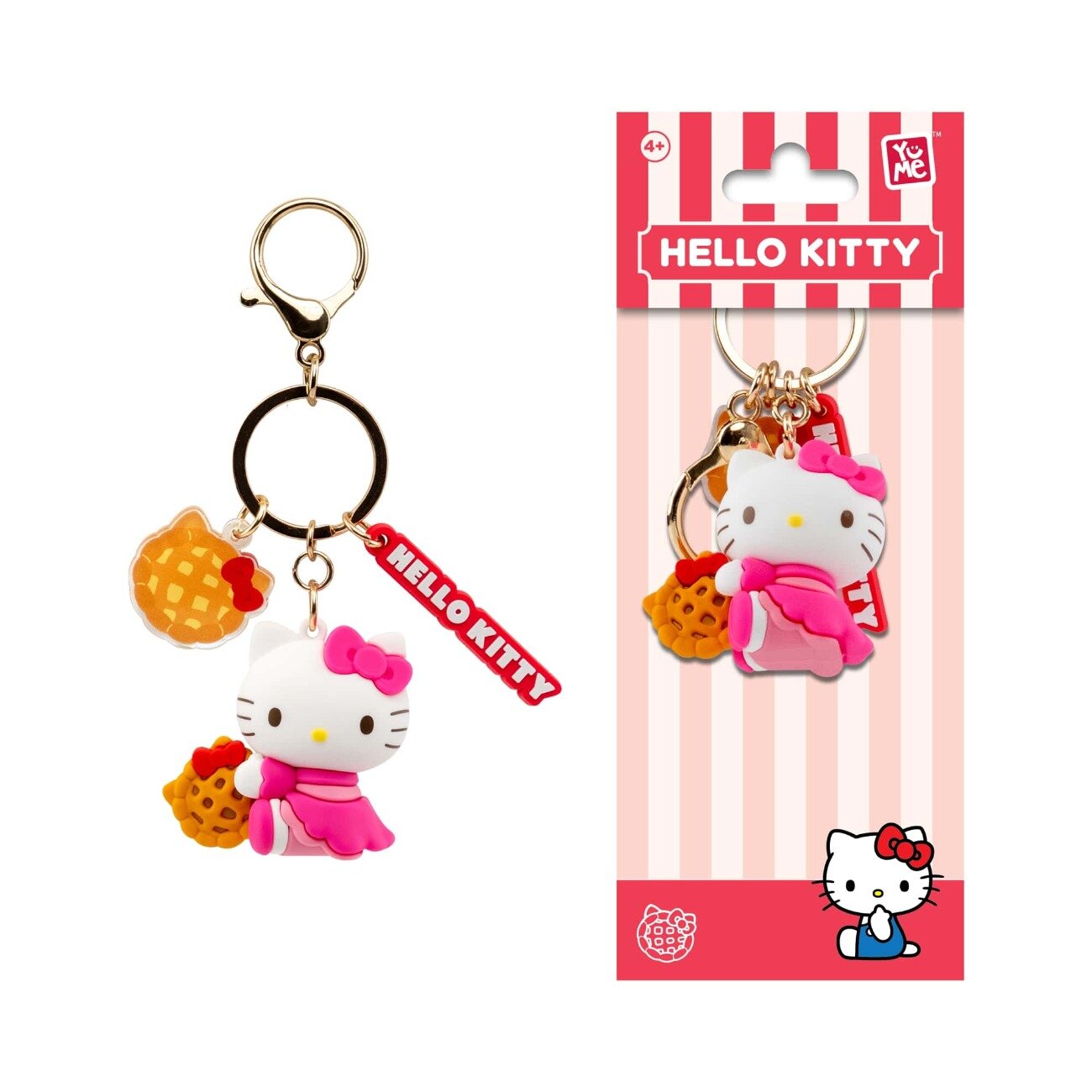 Yume Breloc cu pandantiv si curea Hello Kitty and Friends Tea Party Series Hello Kitty