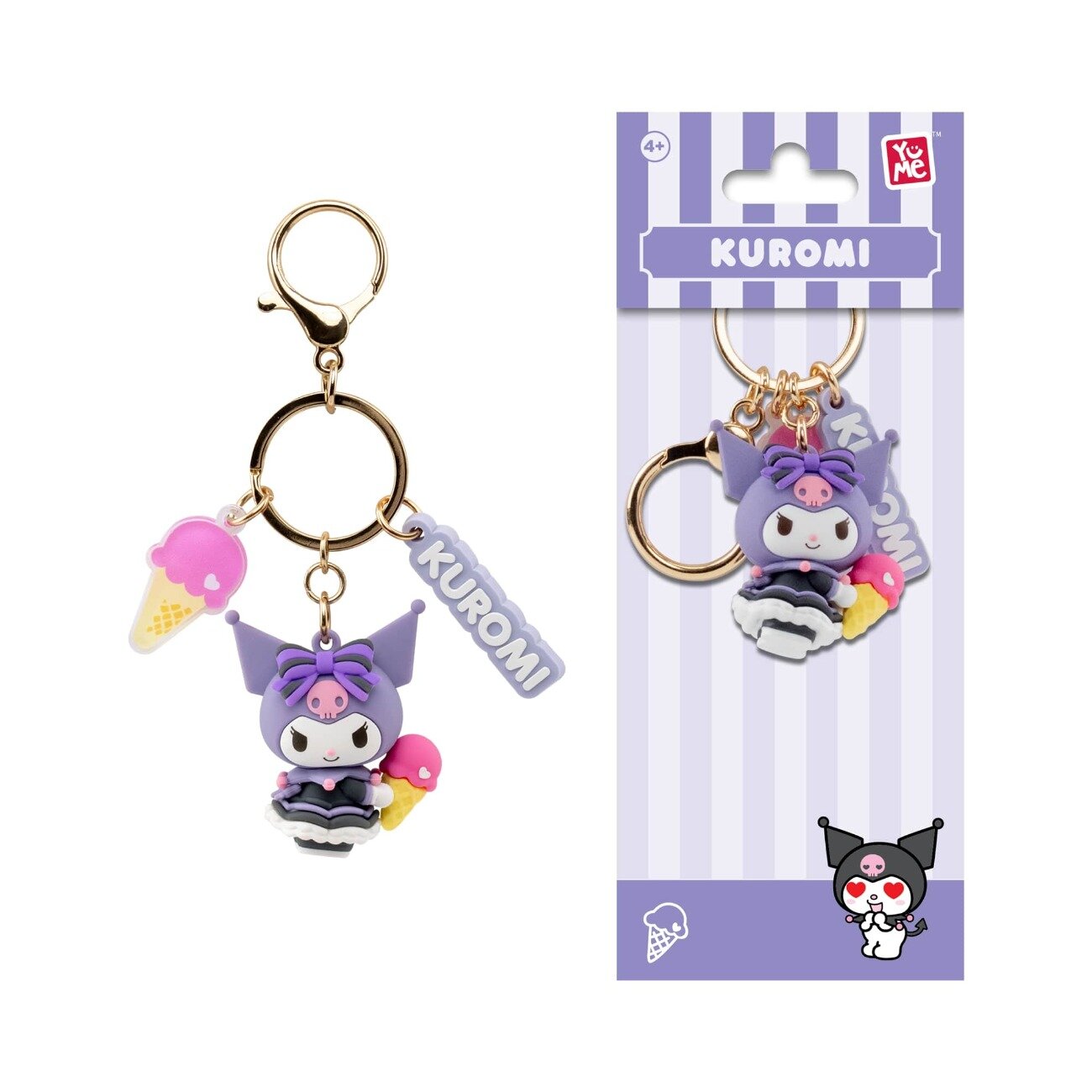 Yume Breloc cu pandantiv si curea Hello Kitty and Friends Tea Party Series Kuromi