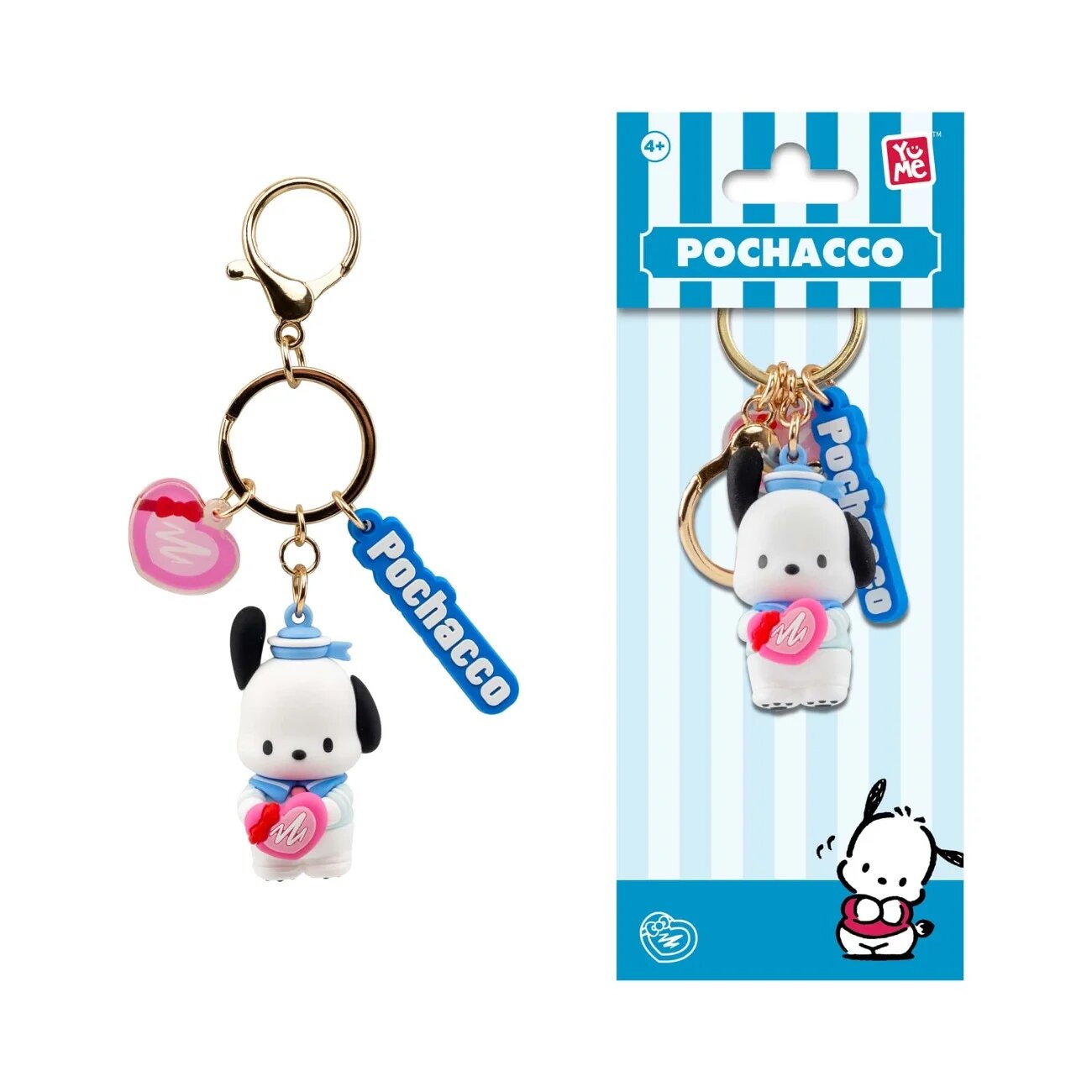 Yume Breloc cu pandantiv si curea Hello Kitty and Friends Tea Party Series Pocaccho