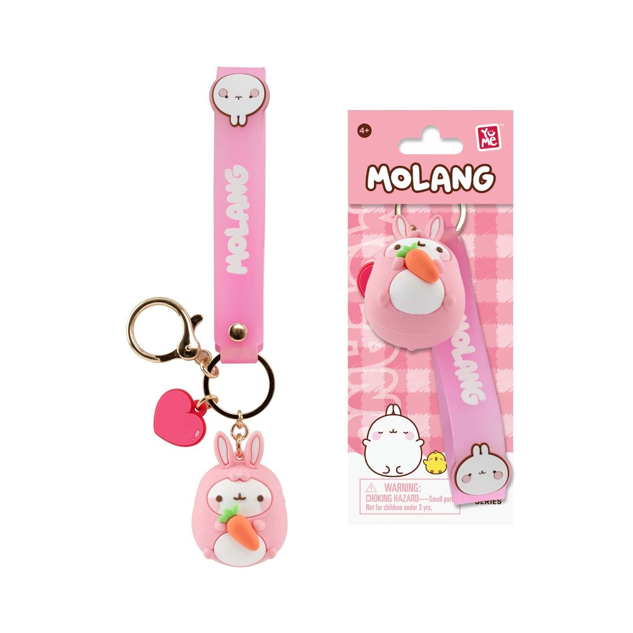 Yume Breloc cu pandantiv si curea Molang Animal Costum Series