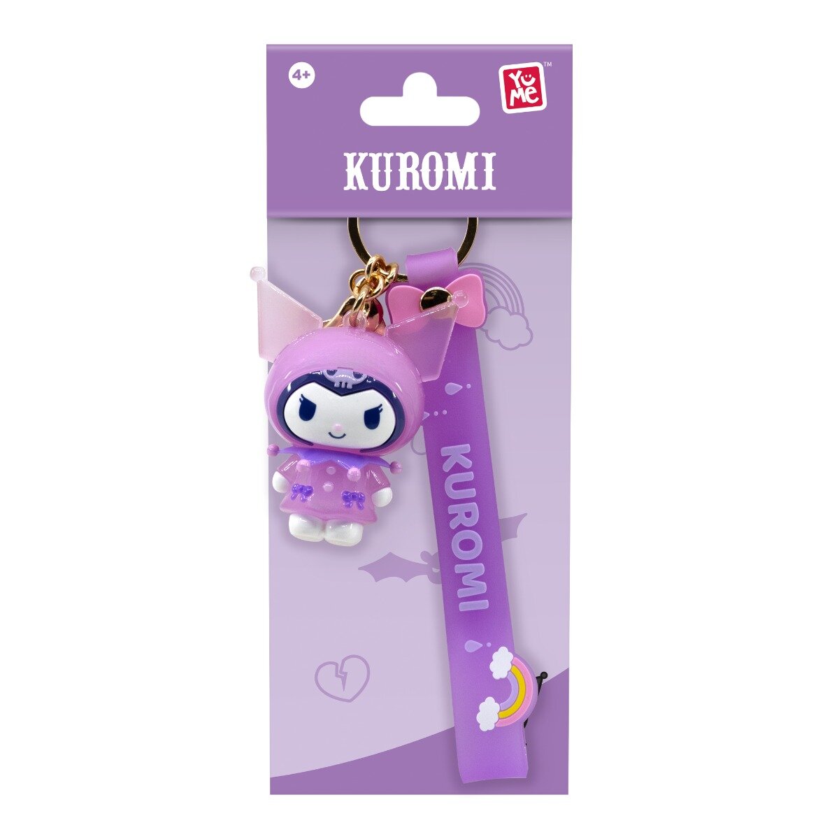 Yume Breloc si curea Seria Raincoat Kuromi