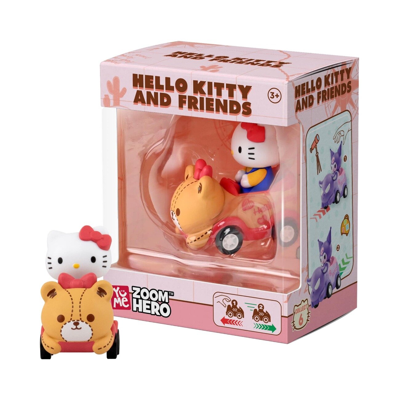 Yume Figurina cu vehicul Hello Kitty and Friends Zoom Hero S1 Hello Kitty