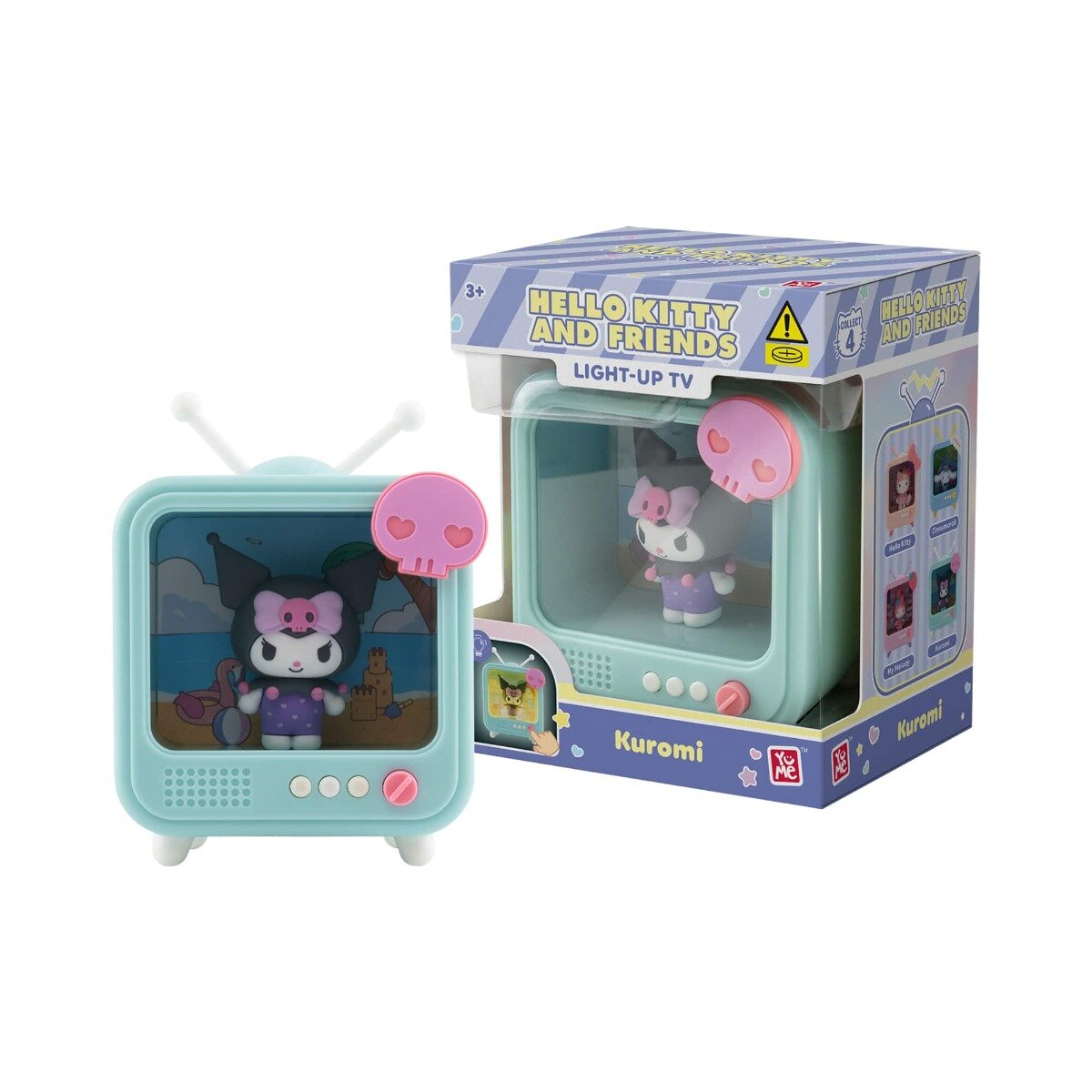 Yume Lampa cu figurina Hello Kitty and Friends Light-up TV Kuromi