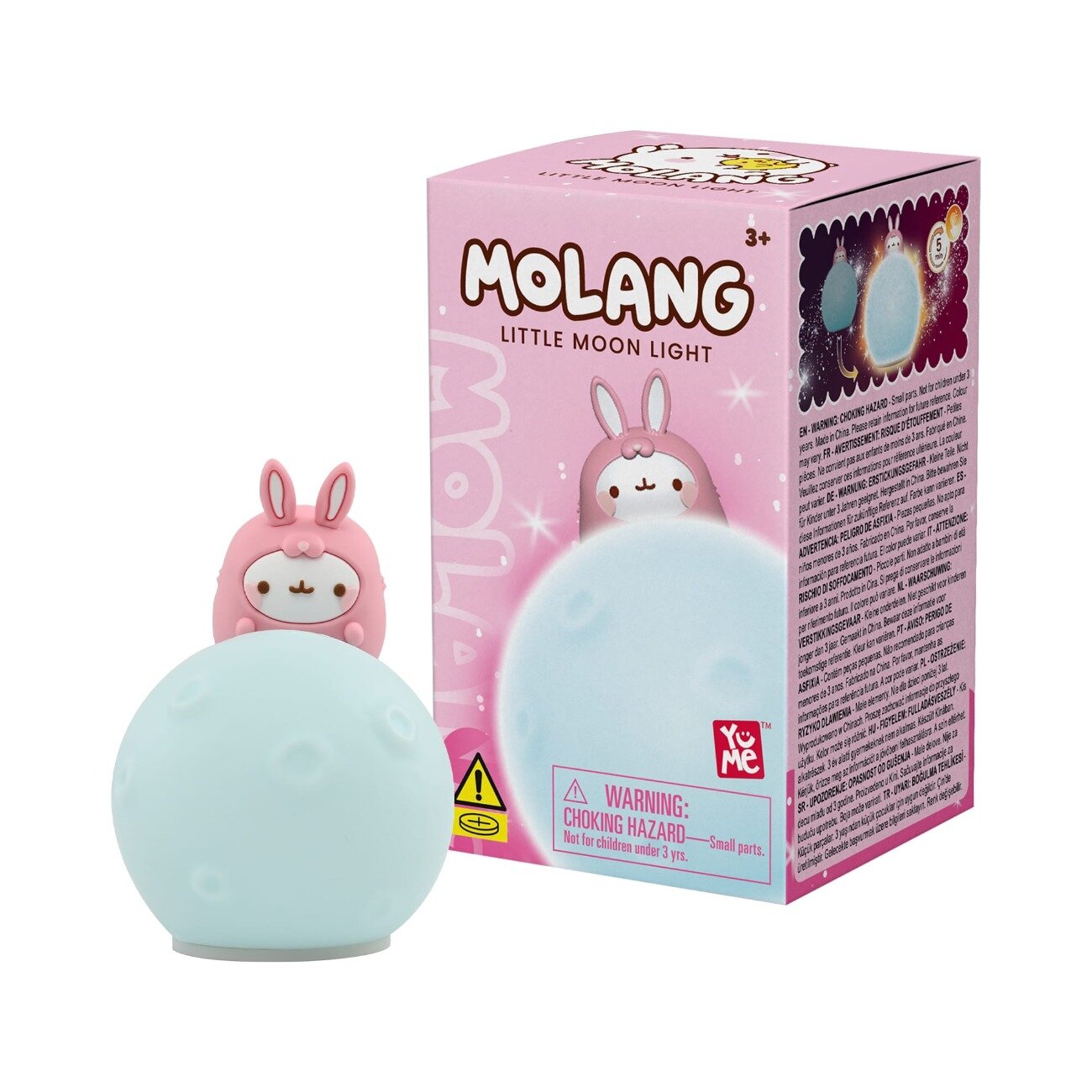 Yume Lampa de veghe cu figurina Molang Little Moon Light Bleu