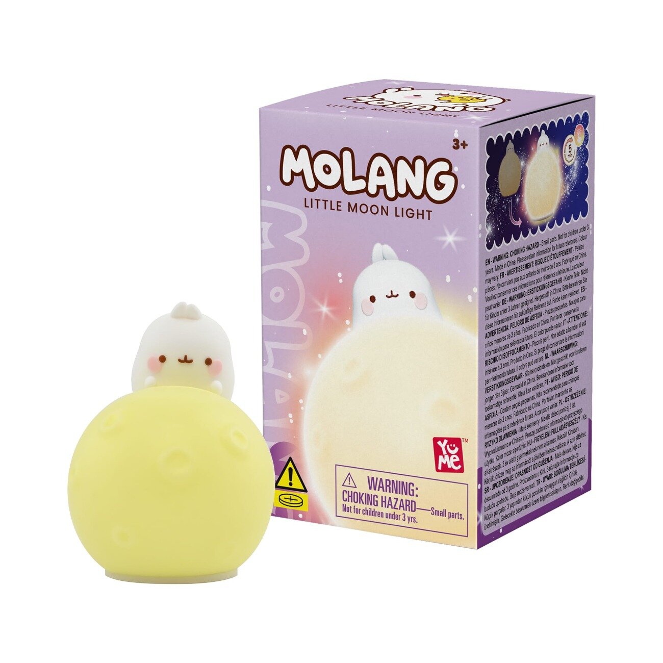 Yume Lampa de veghe cu figurina Molang Little Moon Light Galben