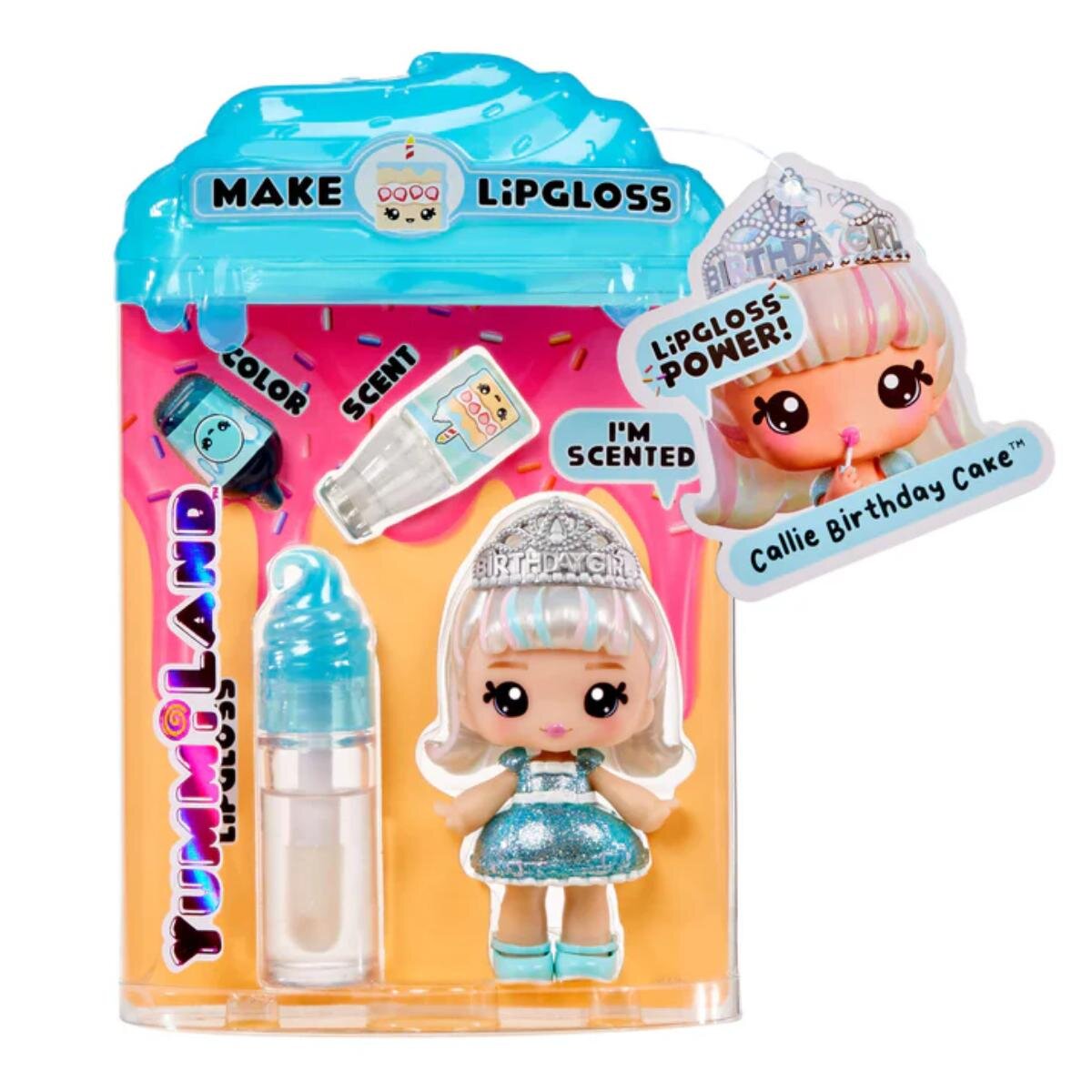 Yummiland Papusa Lipgloss Doll Callie Birthday Cake 120704EUC