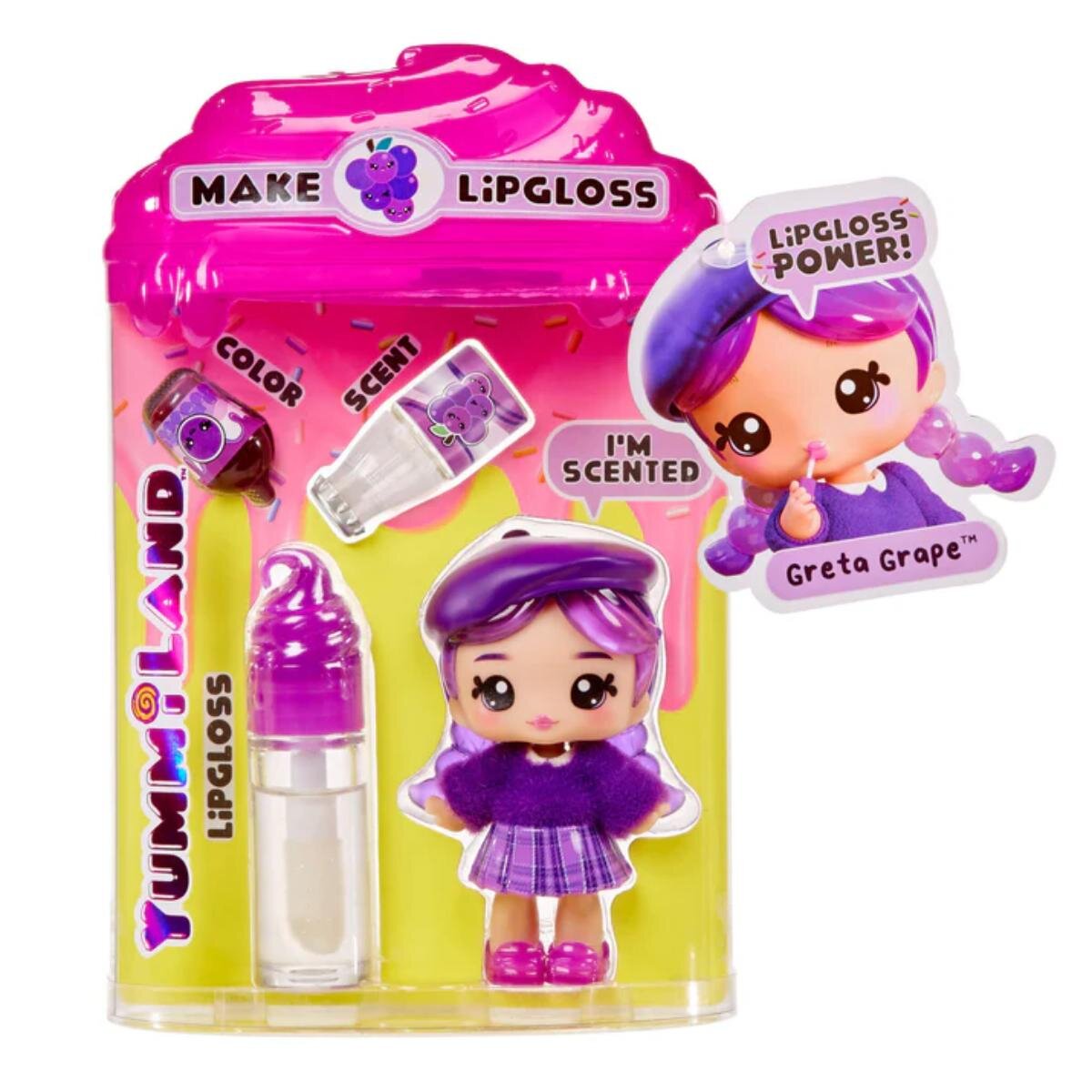 Yummiland Papusa Lipgloss Doll Greta Grape 120773EUC