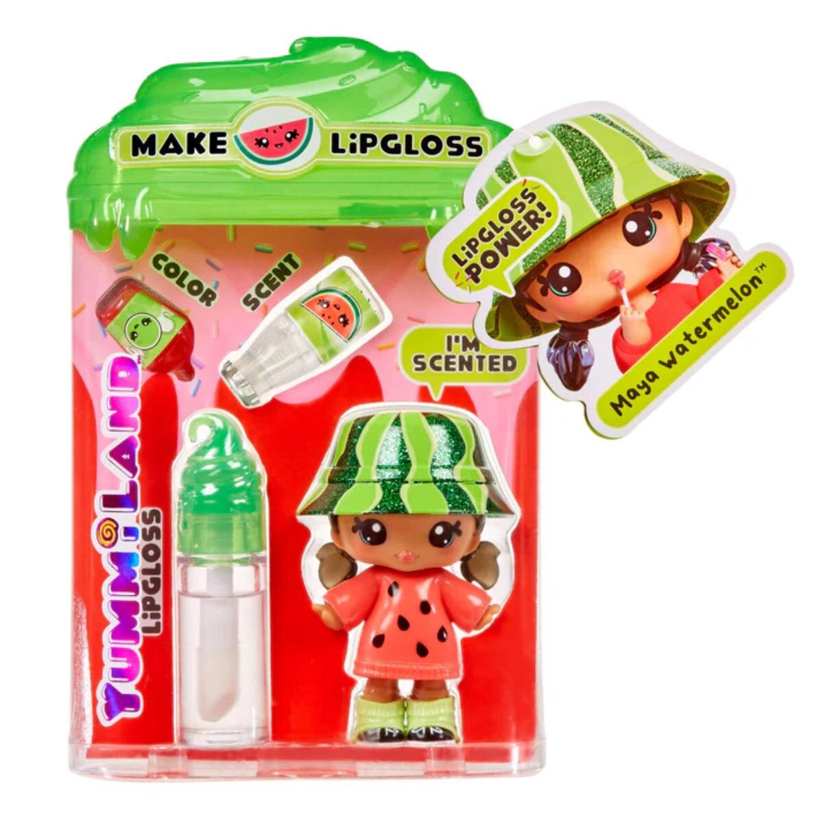 Yummiland Papusa Lipgloss Doll Maya Watermelon 120780EUC