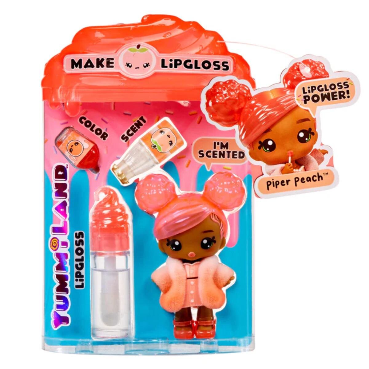 Yummiland Papusa Lipgloss Doll Piper Peach 120759EUC