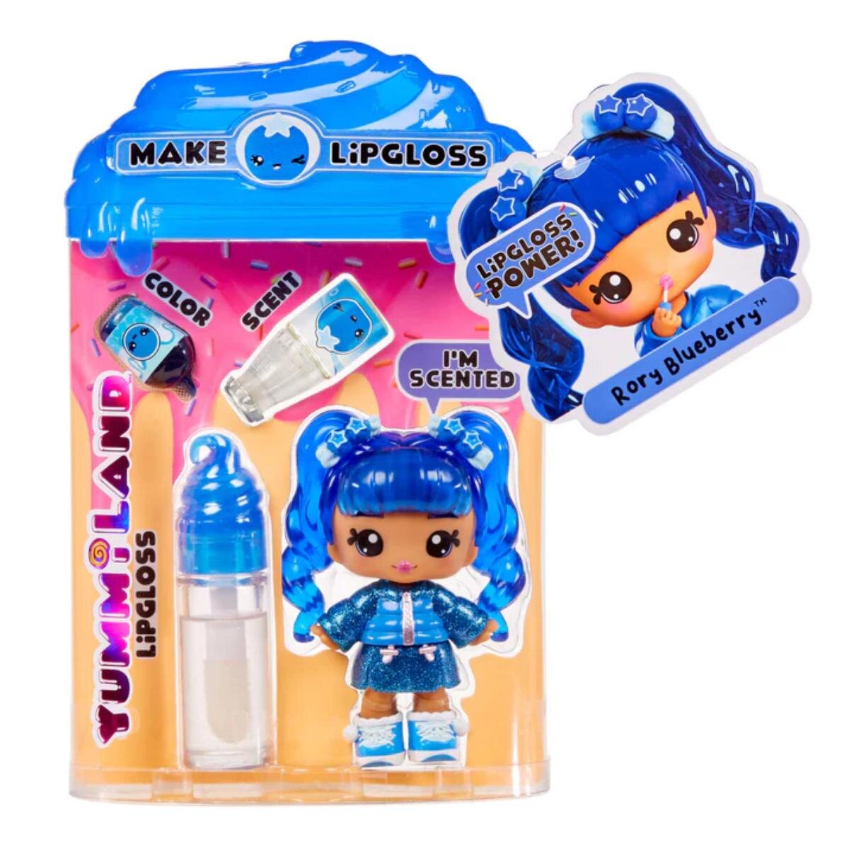 Yummiland Papusa Lipgloss Doll Rory Blueberry 120766EUC