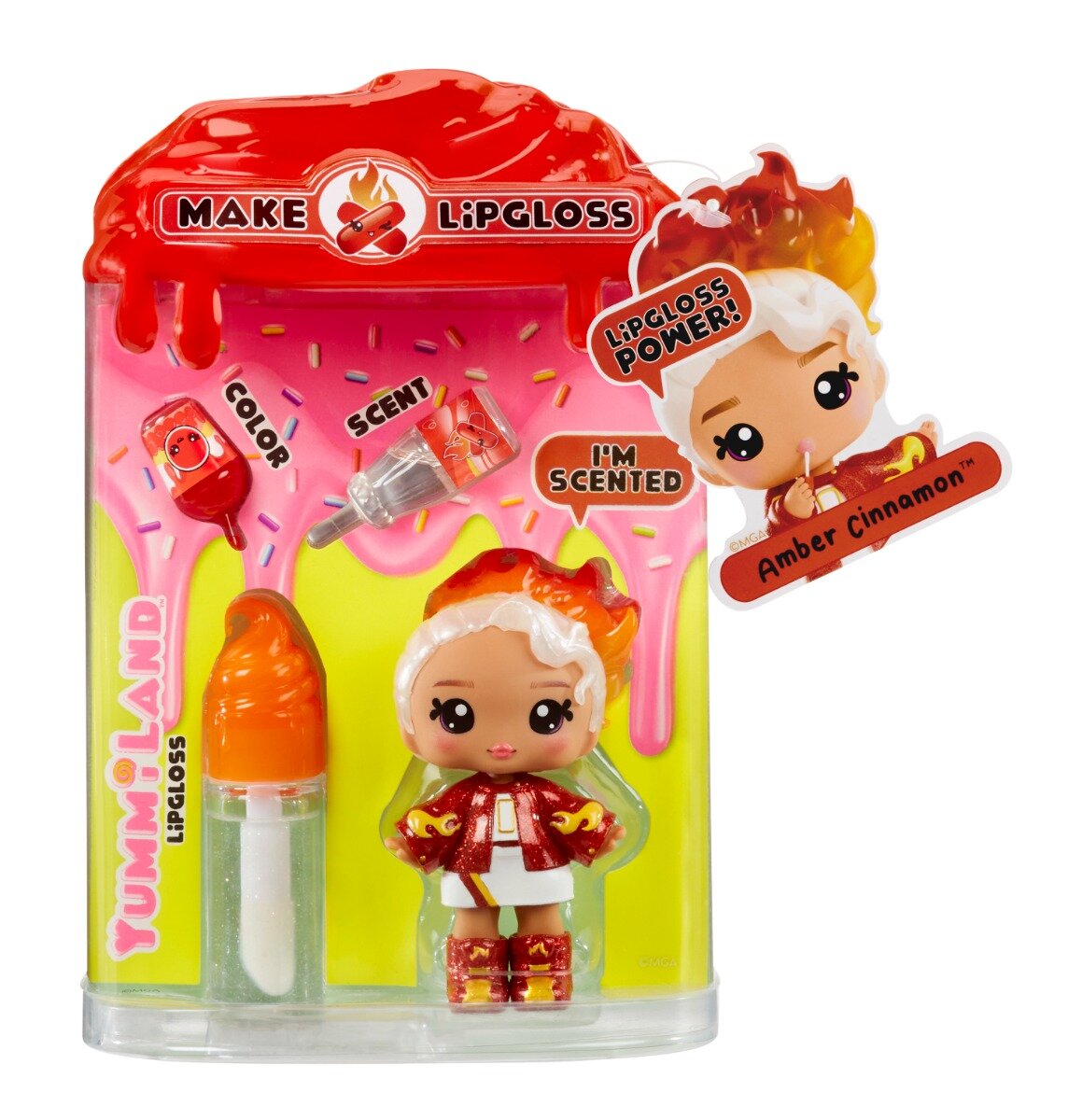 Yummiland Papusa Lipgloss Doll S2 Amber Cinnamon 525615EUC