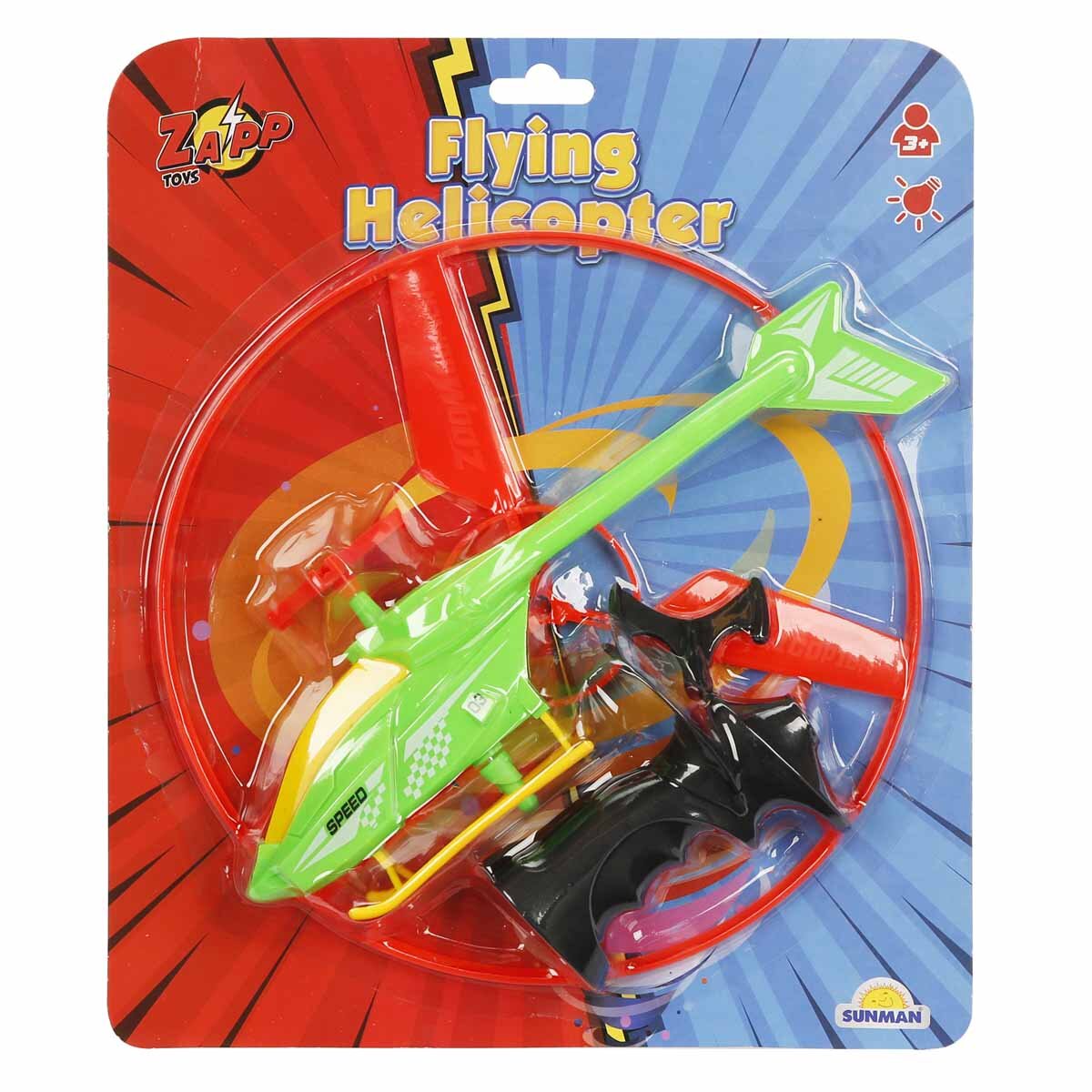 Zapp Toys Elicopter cu lansator si lumini Disc Portocaliu