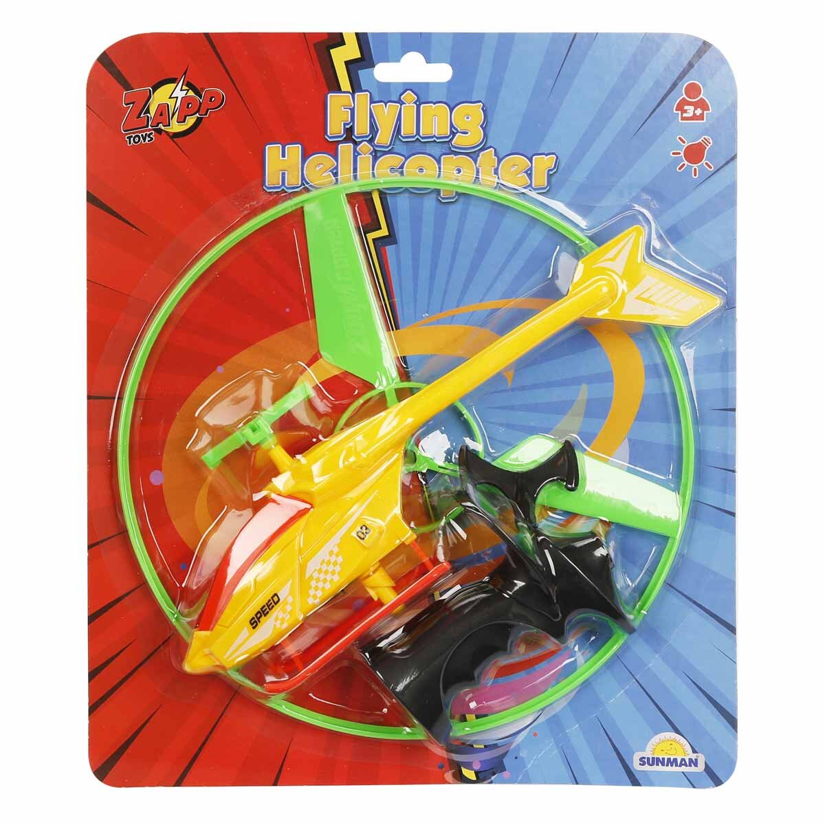 Zapp Toys Elicopter cu lansator si lumini Disc Verde
