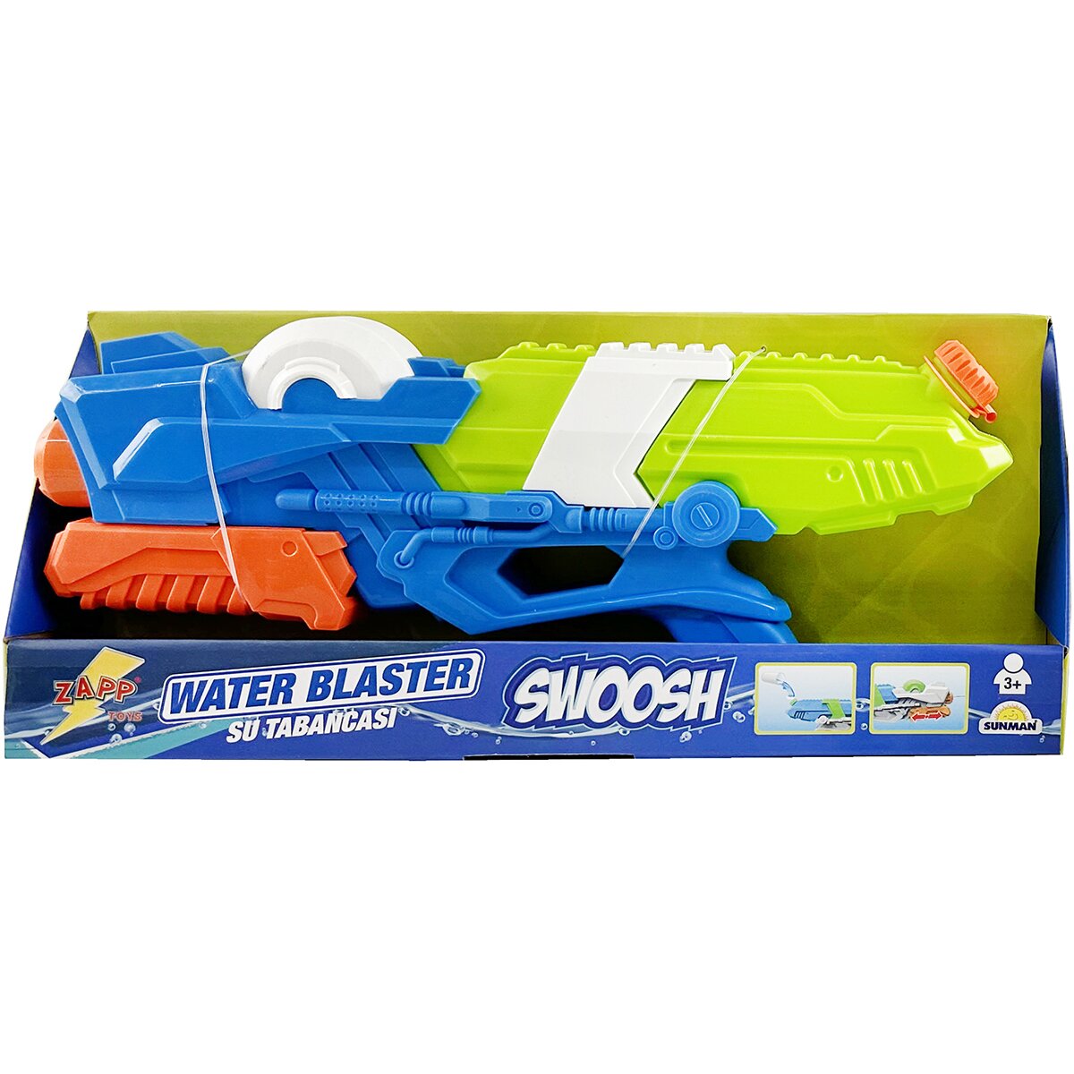 Zapp Toys Pistol cu apa Swoosh Albastru-Verde 41.5 cm