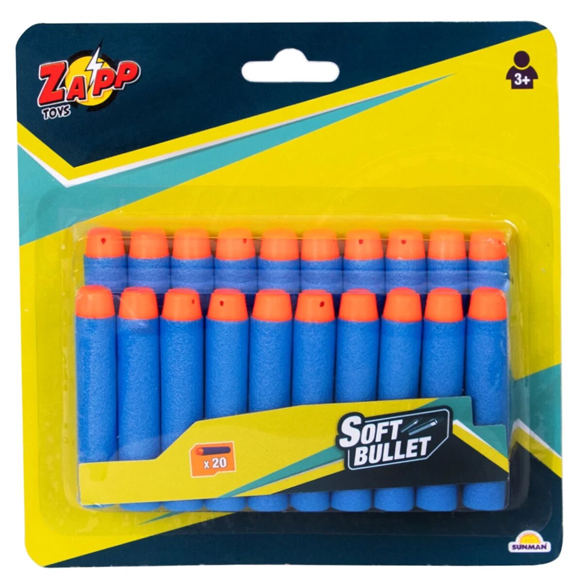 Zapp Toys Rezerva proiectile din burete 20 de bucati