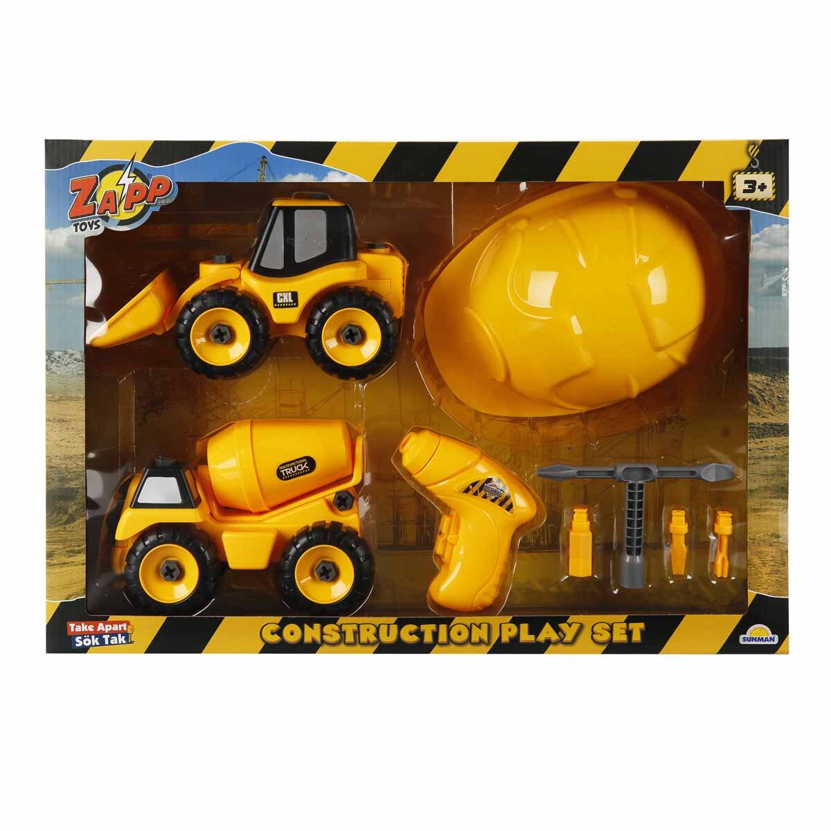 Zapp Toys Set 2 vehicule de constructie si accesorii