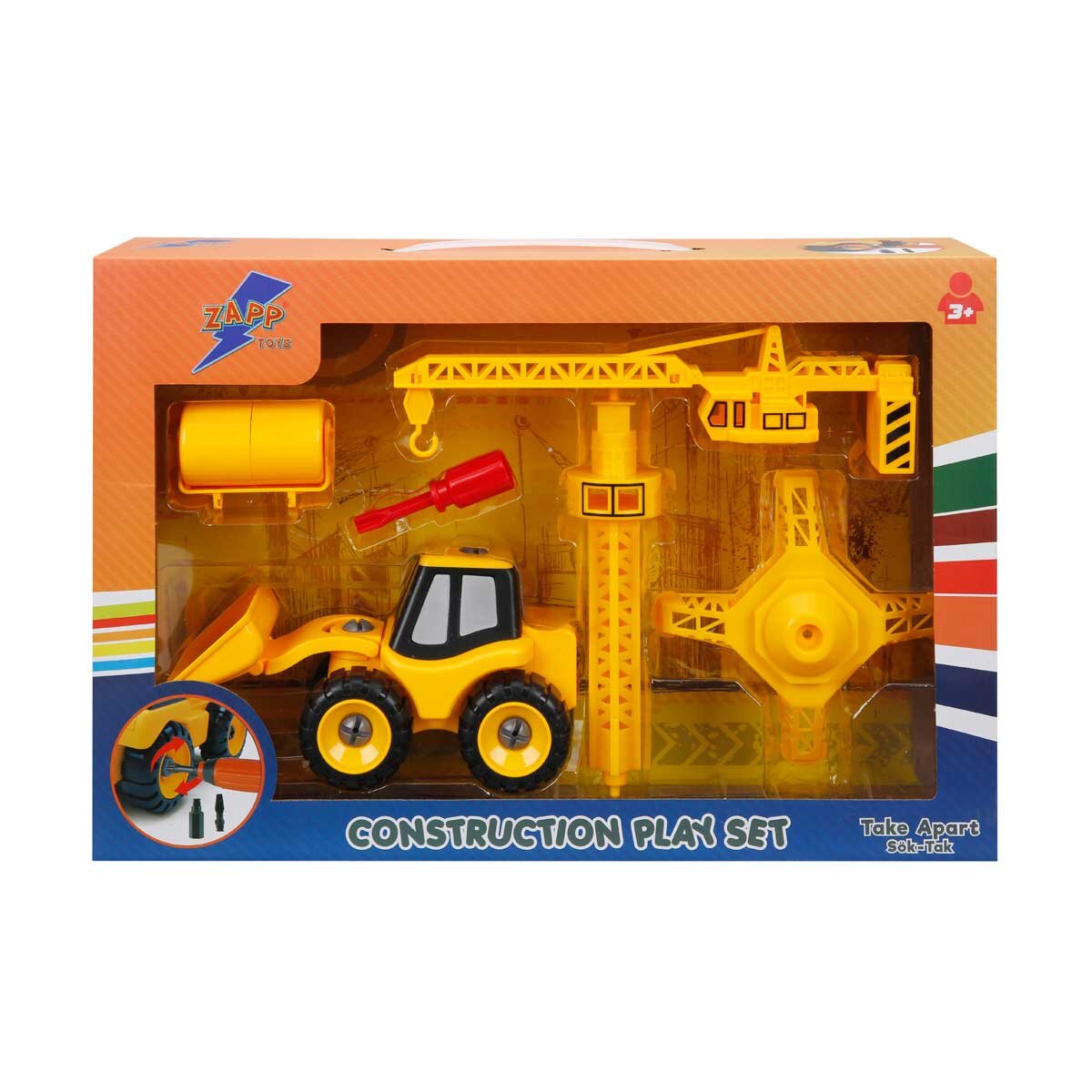 Zapp Toys Set vehicul de constructie si accesorii Buldozer