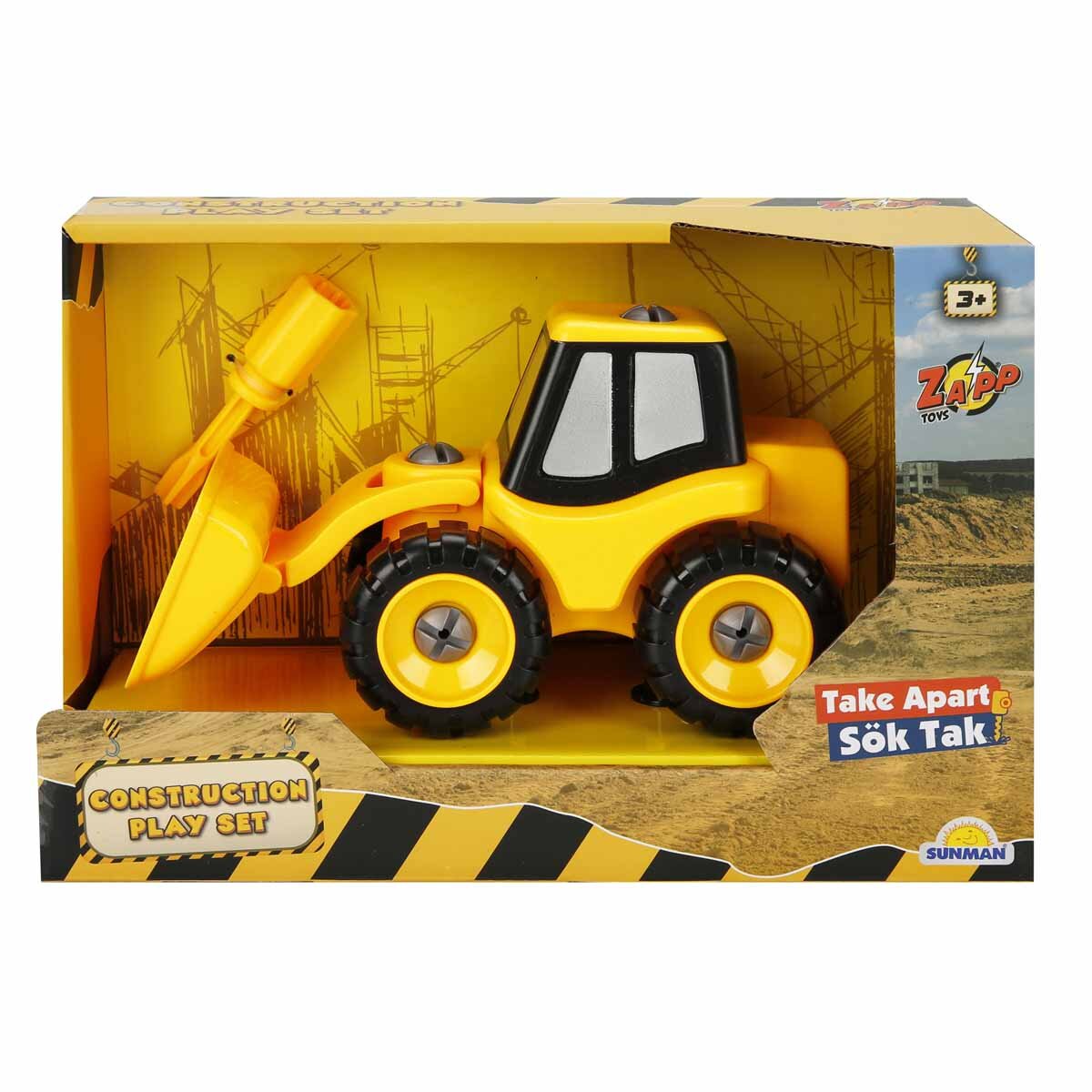 Zapp Toys Vehicul de constructie cu surubelnita Buldozer