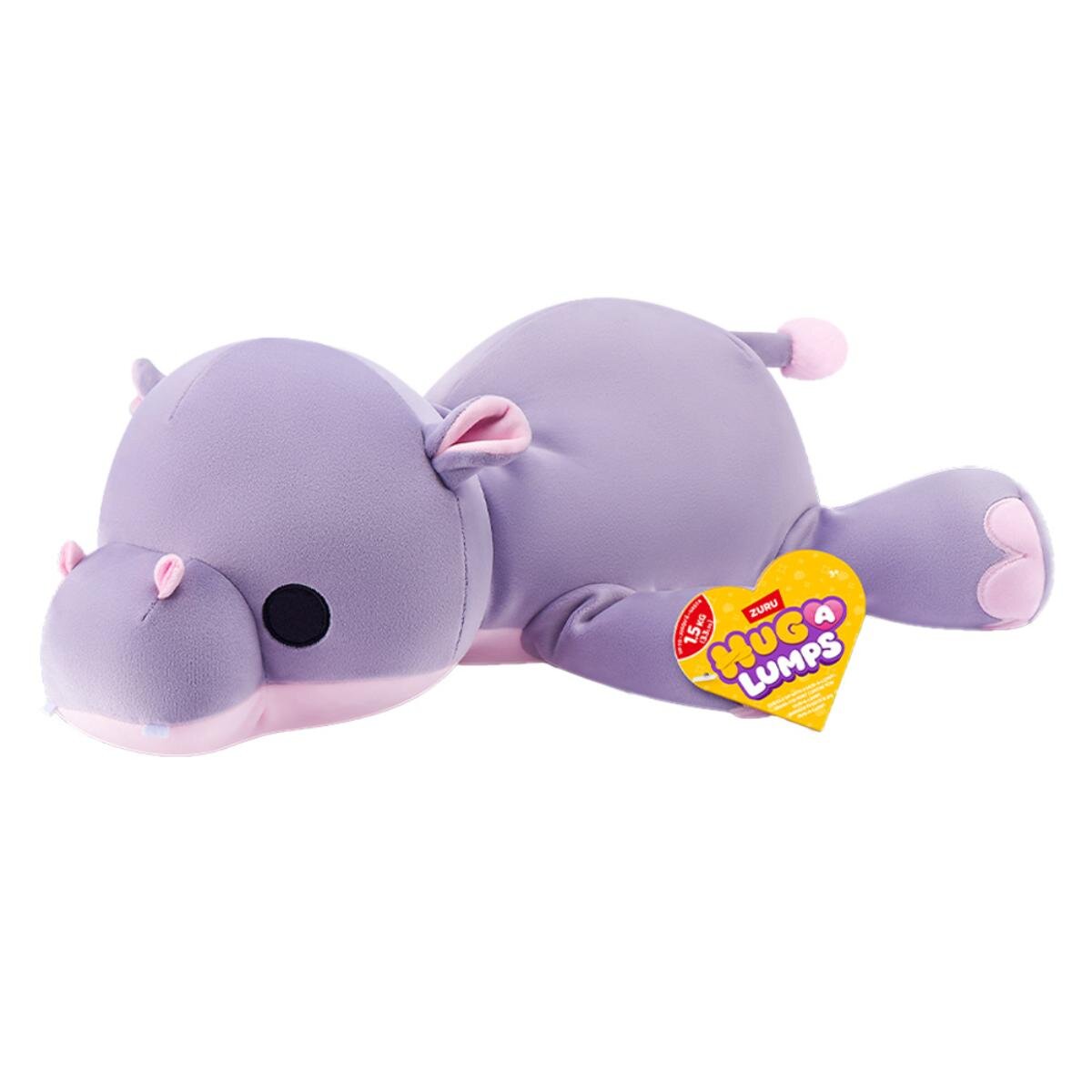 Zuru Jucarie de plus super moale Hug A Lumps S2 Hipopotamul Harley 60 cm